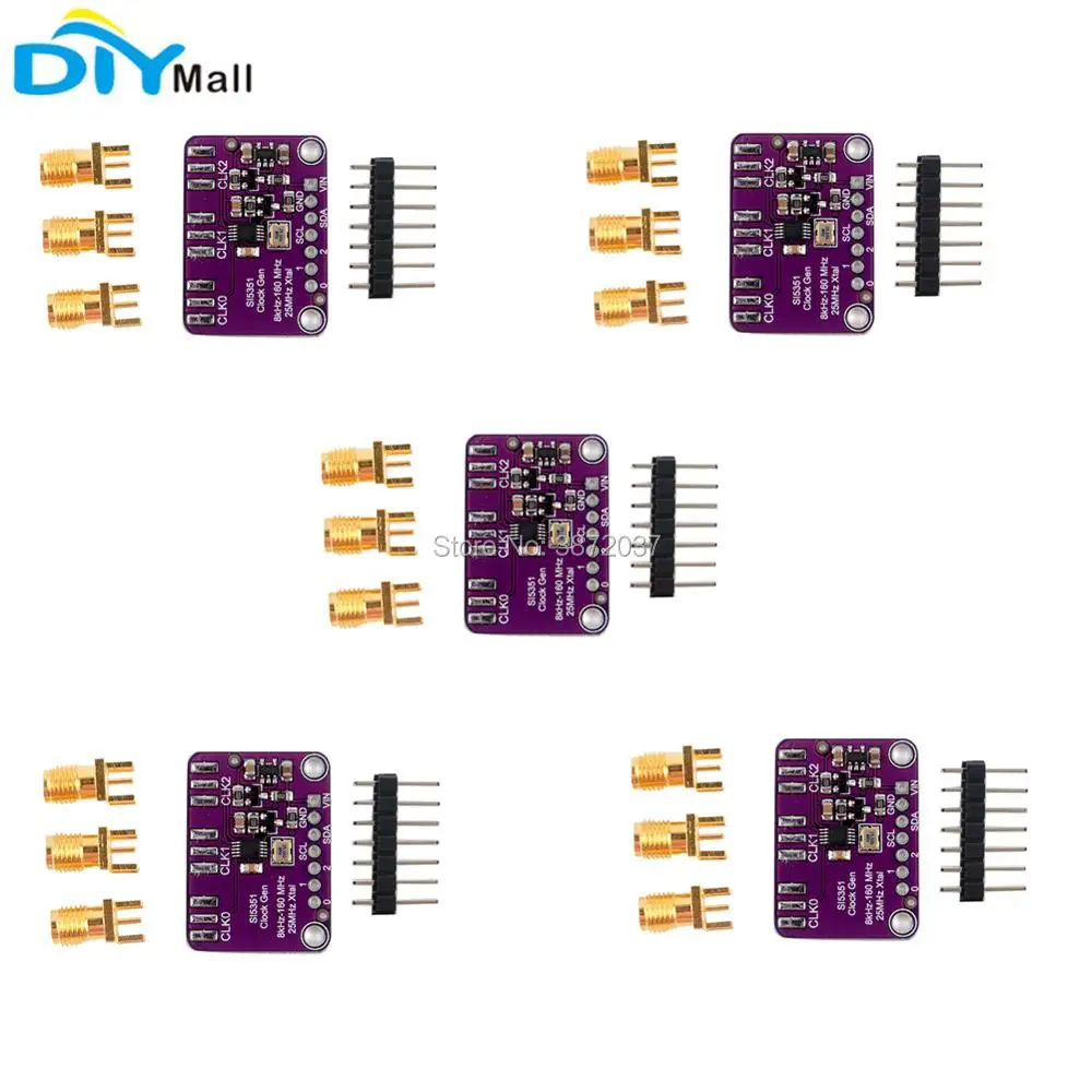 

5pcs/lot SI5351 Signal Generator Module I2C Clock Sensor Breakout Board for Arduino