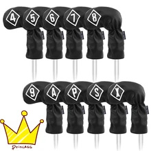 10 шт. Гольф Железная Голова Чехлы Набор толстый PU искусственная кожа Гольф клуб протектор