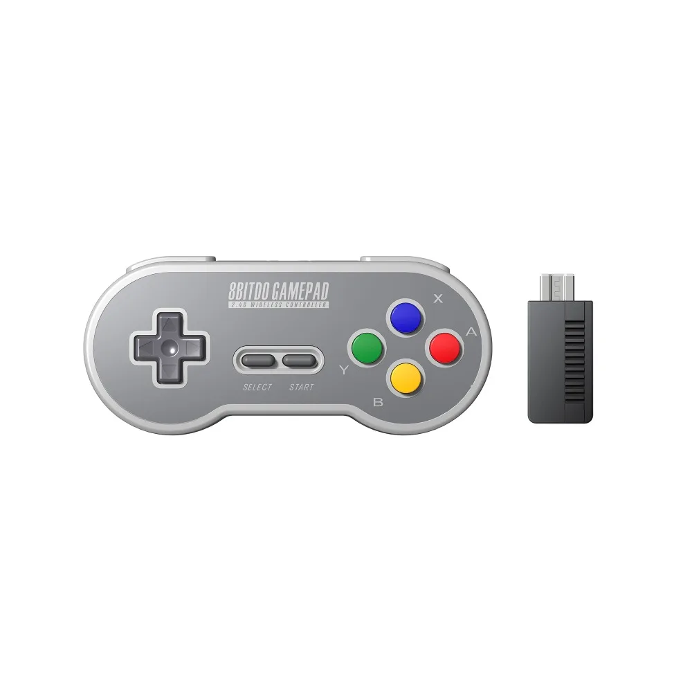 8BitDo SF30 Gamepad Wireless Game Controller with 2.4G NES Receiver for Switch Android PC Mac цена 8BitDo SF30 Gamepad Wireless Game Controller with 2.4G NES Receiver for Switch Android PC Mac цены онлайн