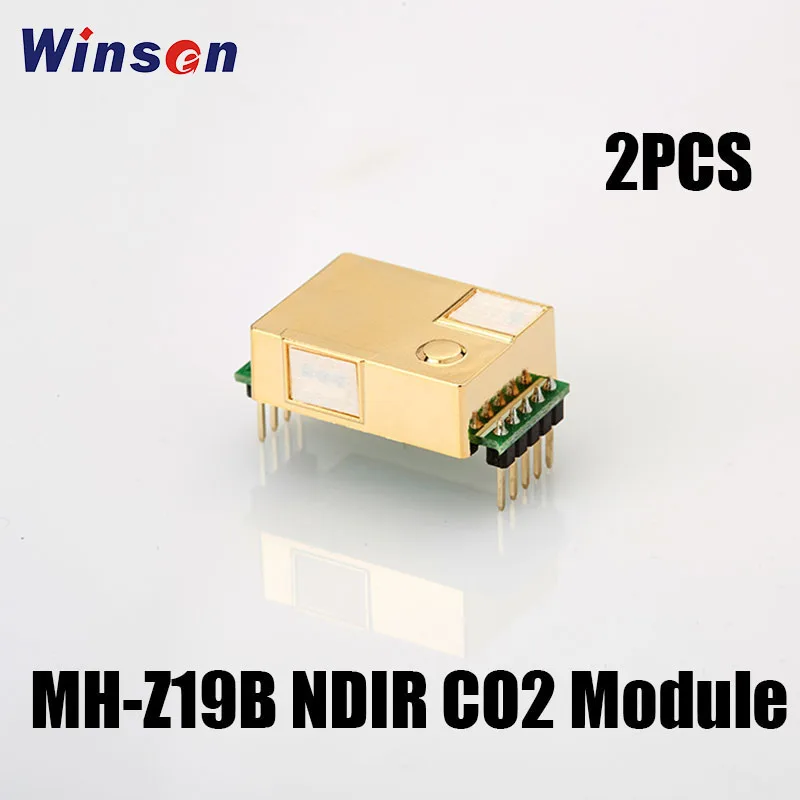 2 шт. Winsen MH-Z19B NDIR CO2 сенсор модуль анти-водяного пара помех, анти-травление инфракрасный несколько Выход