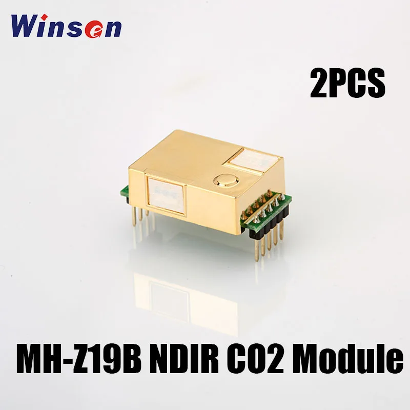

2PCS Winsen MH-Z19B NDIR CO2 Sensor Module Anti-water Vapor Interference, Anti-poisoning Infrared Multiple Output Free Shipping