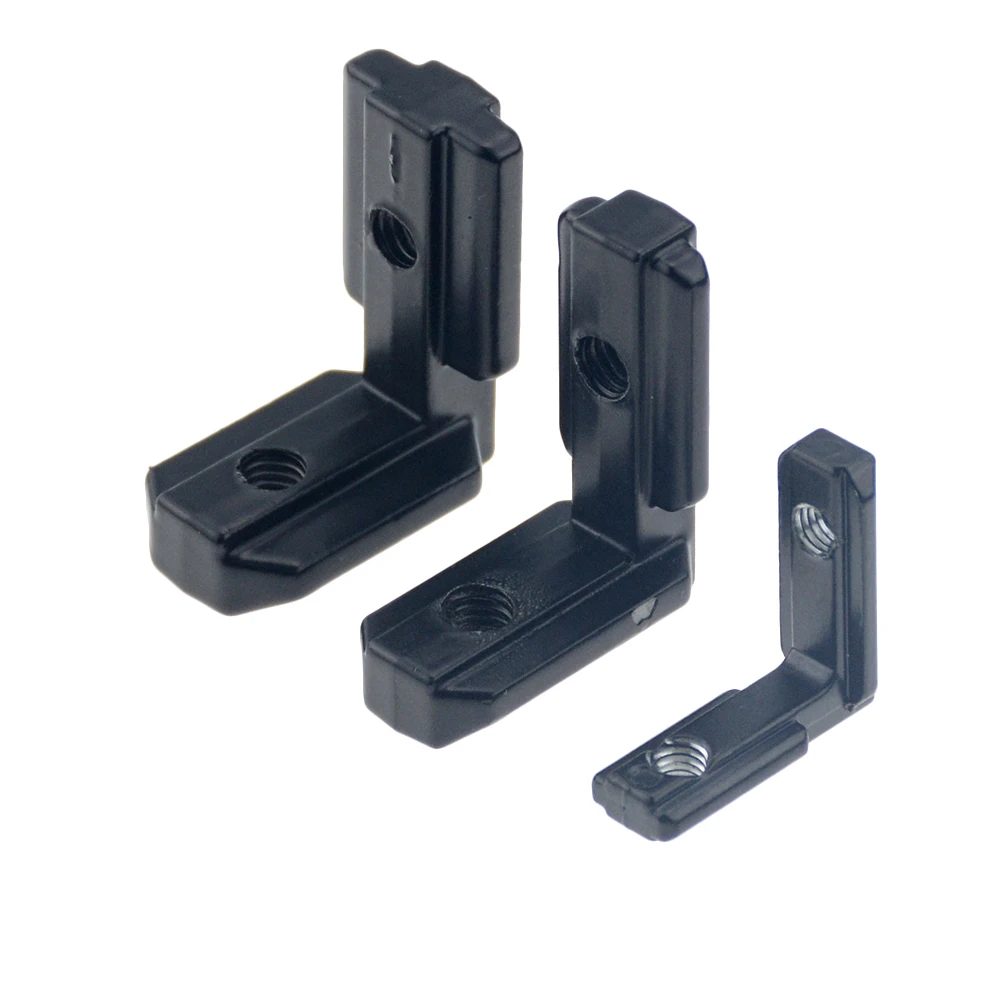 

1pc 2020 Black L Shape Inner Corner Joint Bracket with Screw and Wrench for 2020 3030 4040 Aluminum Extrusion Profile
