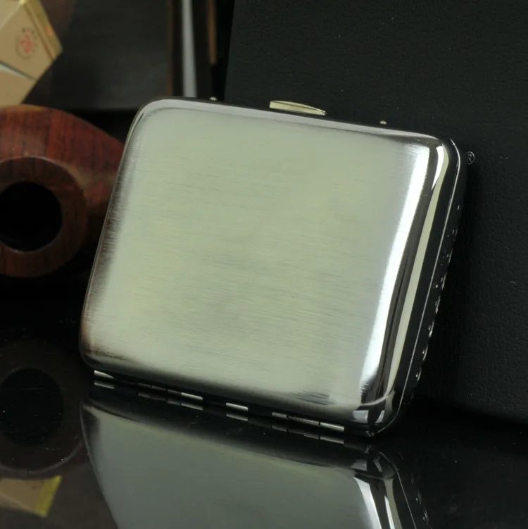 16 сигарет) Высококачественный Серебряный чехол для сигарет марки STRA, металлическая медная коробка для сигарет ВМС США, анти-влага, анти-экструзия
