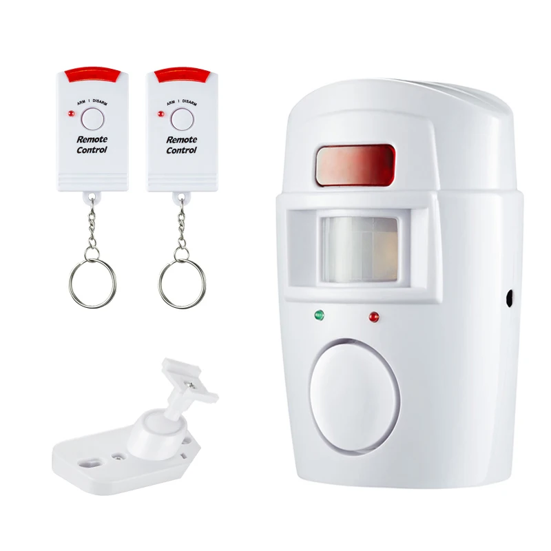 

Home Security PIR MP Alert Infrared Sensor Anti-theft Motion Detector Alarm Monitor Wireless Alarm system 2 remote controller