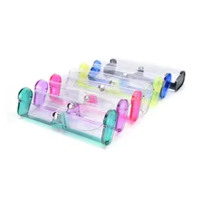 Прозрачные очки для чтения чехол футляр для очков из пластика для близоруких линз разноцветный Чехол очки из пвх коробка 6 цветов