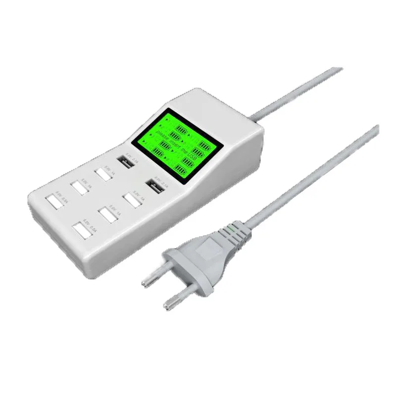 Fast Shipping LCD 45W 8 Port Smart USB Charger Hub with Charging Station USB Wall Travel Charger for Smartphone Tablets Fast Shipping LCD 45W 8 Port Smart USB Charger Hub with Charging Station USB Wall Travel Charger for Smartphone Tablets