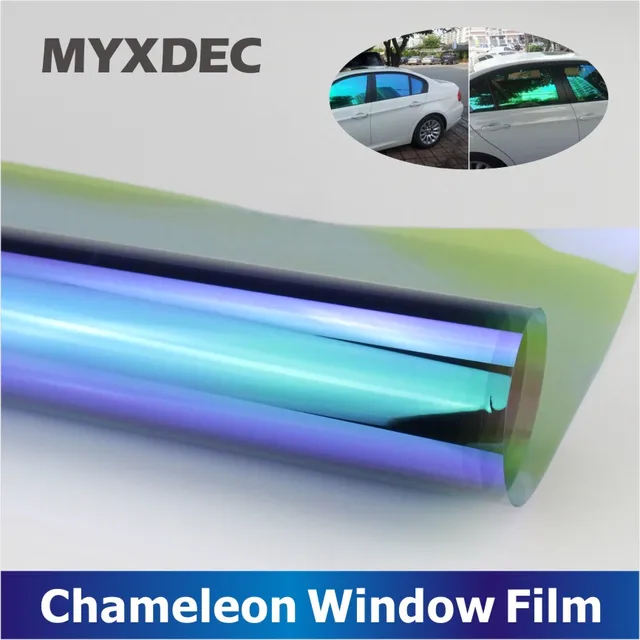 50x300cm Car Window Chameleon Tint Tint Film Glass VLT 75 Auto House