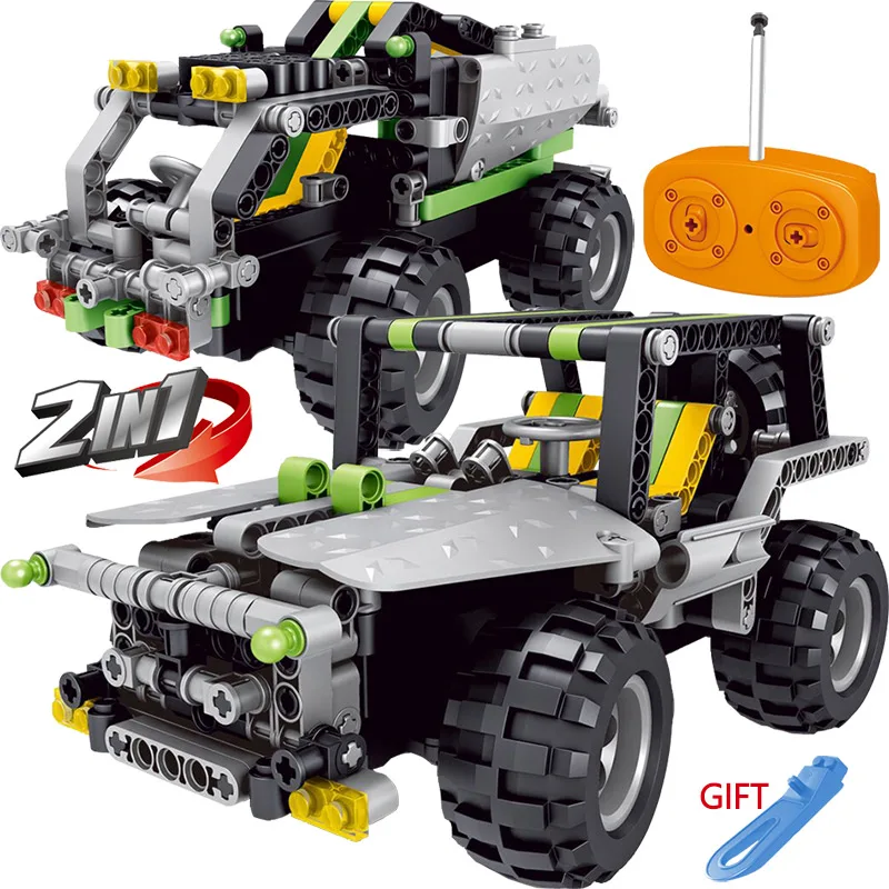 RC Block Car Radio Control Compatible LegoINGLYS Technic Vehicle Remote Control Car Green SUV Bricks Children Toys Gift RC Block Car Radio Control Compatible LegoINGLYS Technic Vehicle Remote Control Car Green SUV Bricks Children Toys Gift