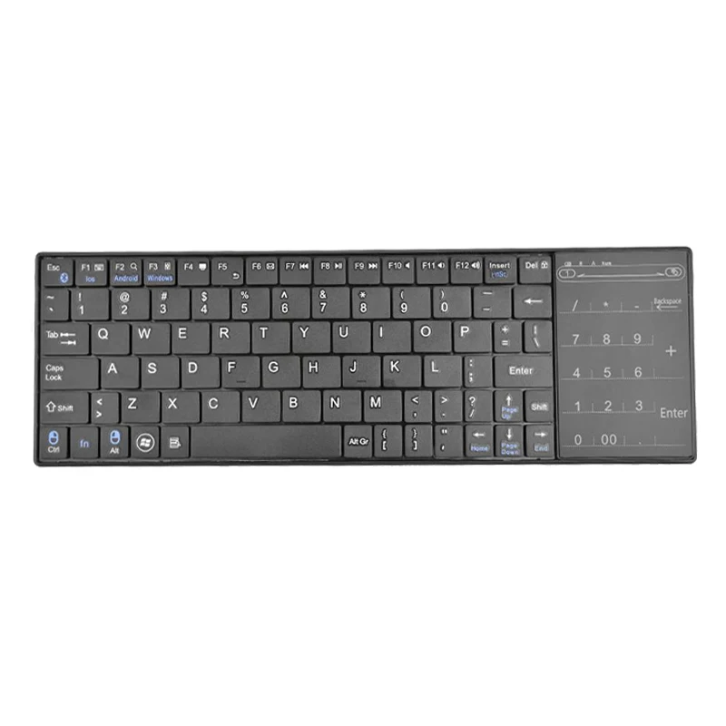 

Universal Ultra Slim Wireless Bluetooth Touch Keyboard Touchpad 83 Keys Keyboard for Tablet Desktop PC High Quality Keyboard