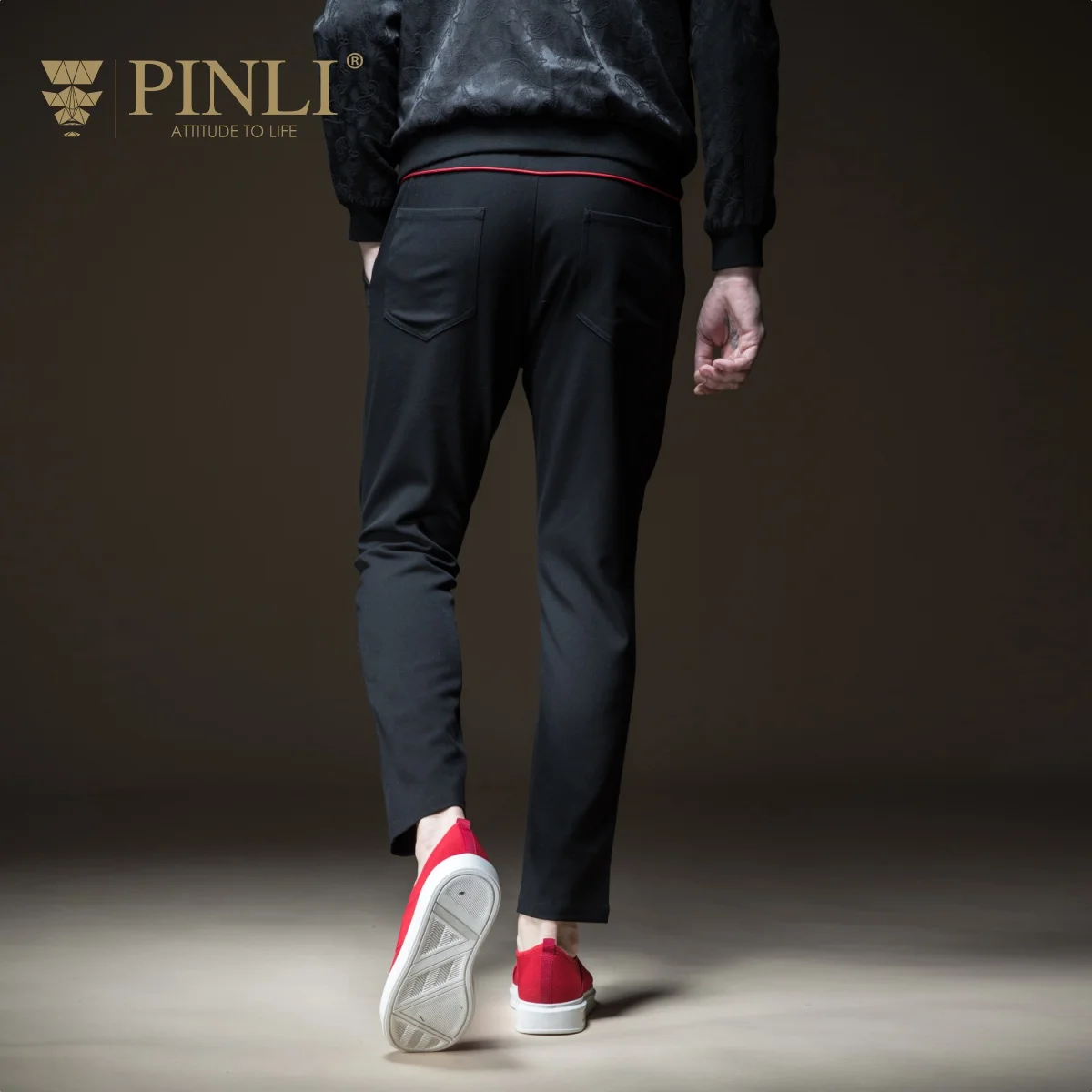 Jogger/спортивные брюки; брюки-карандаш средней длины; Pinli Pin Lai; стиль; мужская одежда; чистый цвет; маленькие ножки; брюки; B183517462