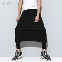 Большие размеры мужские брюки хип-хоп свободные шаровары Слаксы сценическая одежда/один размер