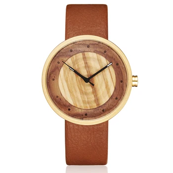 

Women Men Bamboo Wood Watch Man Ladies Wooden Wrist Watches Leather Retro Couple Casual Clock reloj de madera Relogio Masculino