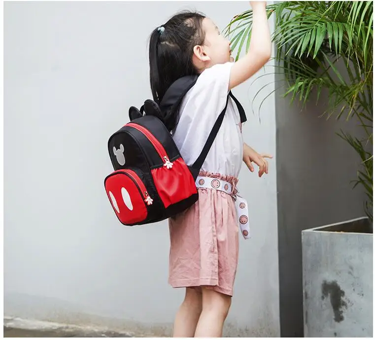 Новая мода мультфильм детский сад рюкзак дети Микки школьные сумки Минни рюкзак для мальчиков и девочек школьные сумки портфель