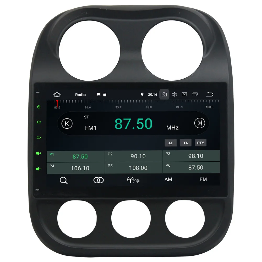 Clearance 10.1" IPS Octa Core 4G Android 8.1 4GB RAM 64GB ROM RDS Car DVD Player Stereo Autoradio GPS Glonass For Jeep Compass 2010-2016 2