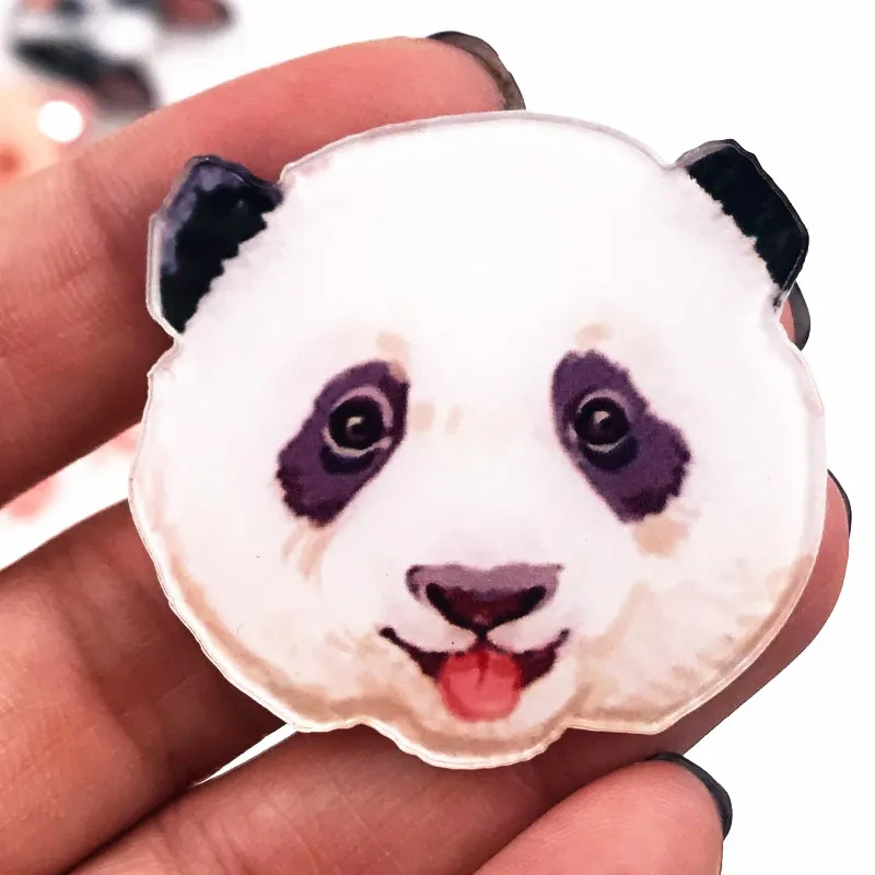 1Pcs Animal Dog Panda Cartoon Pins and Brooches for Women Men Lapel Pin Backpack Bags Badges Kids Gifts Custom Button Badges