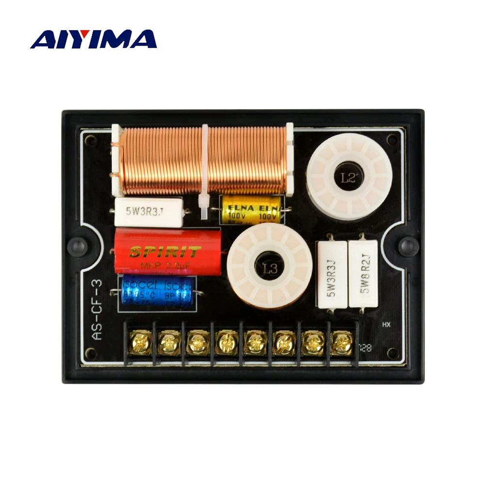 Aiyima Car Audio Frequency Divider 4 8ohm HiFi 3 way Car Speaker Treble