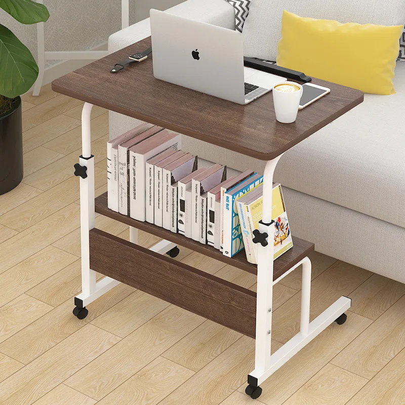  Simple standing laptop table can move household desktop desk can be raised and lowered mobile foldi