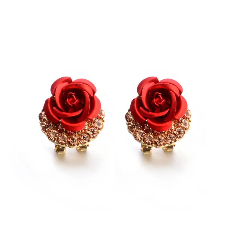 2018 Fashion earrings for women Bohemia Flower Rhinestone  Earrings For Women Summer Style Jewelry Brincos Bijoux Femme J06#N (15)
