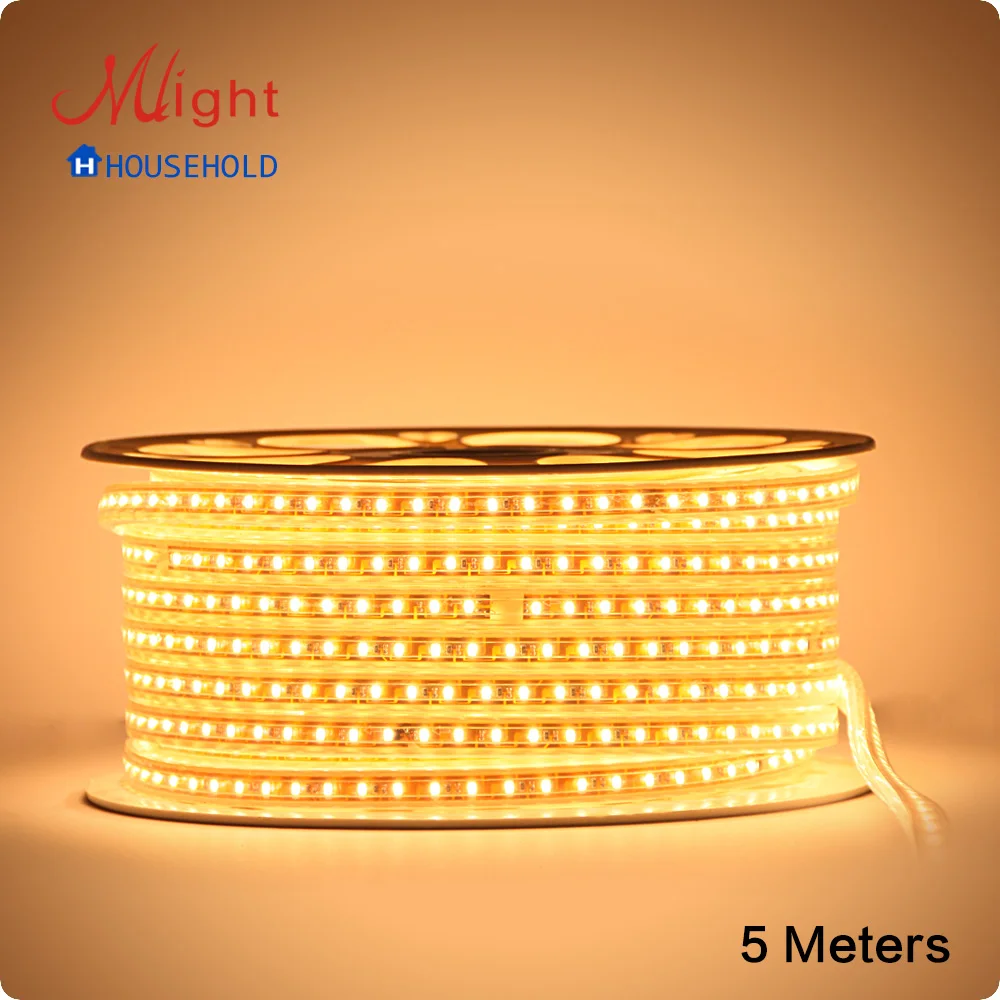 5 Meters 220V 5050 360pcs/lot Flexible LED Strip Light Ribbon