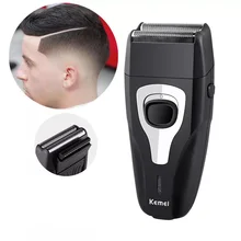Kemei Rechargeable Electric Shaver for Men Twin Blade Reciprocating Razor Face Care Multifunction Hair Beard Trimmer Barber tool electric shaver multifunctional reciprocating electric razor floating twin blade heads waterproof quick charge face care tools