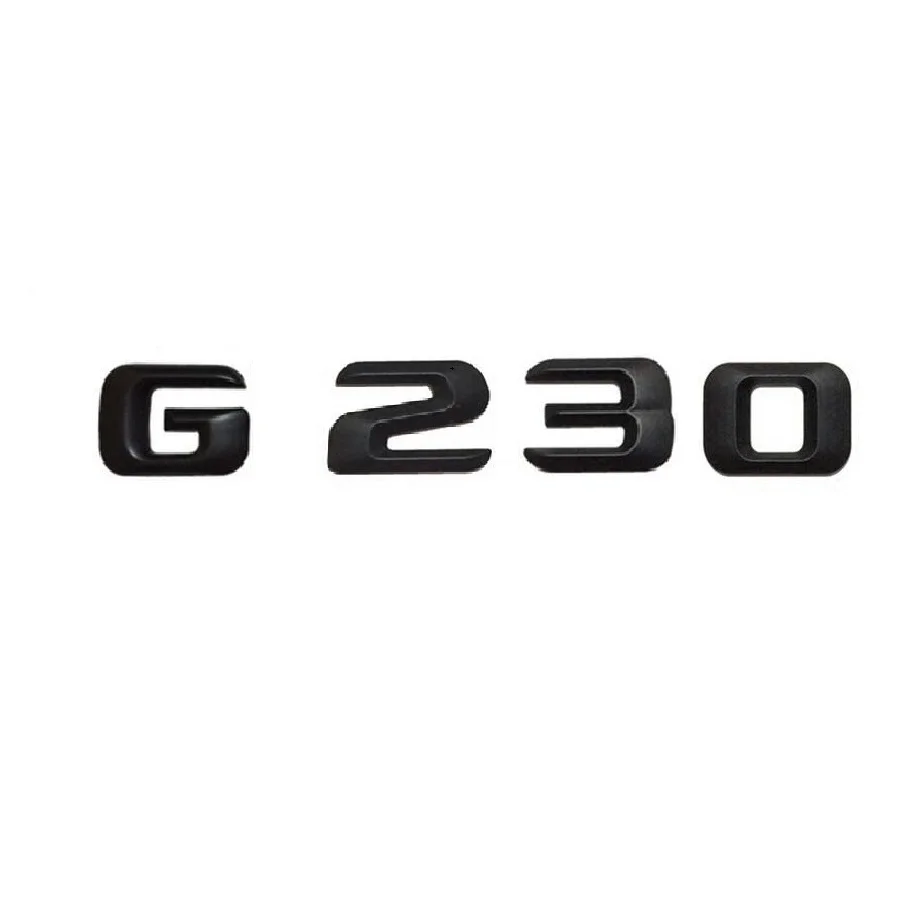 

ABS Matt Black " G 230 " Trunk Rear Letters Words Number Badge Emblem Decal Sticker for Mercedes Benz G Class G230