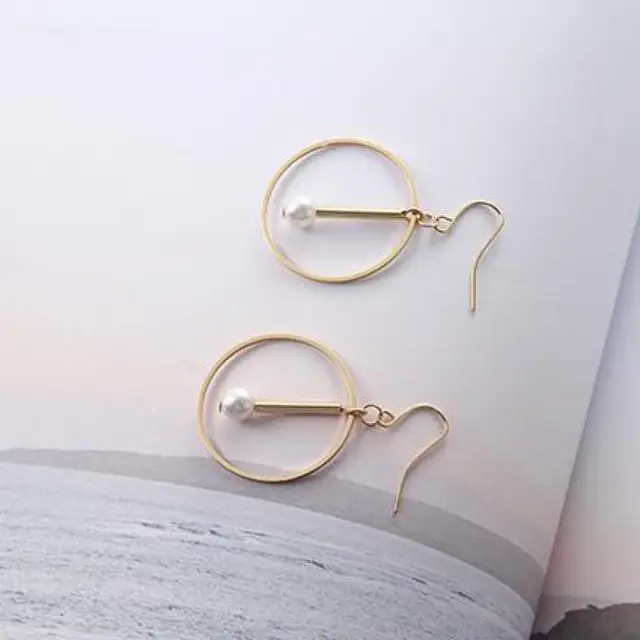 2017 The New Selling Simple Gold And Silver Round Imitation Pearls Geometric Hol 2017 The New Selling Simple Gold And Silver Round Imitation Pearls Geometric Hol