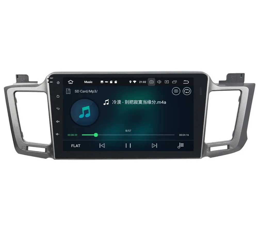 Perfect 10.1" Android 8.0 Car Audio DVD Radio GPS Navigation for Toyota RAV4 2012-2015 4GB RAM Bluetooth WIFI USB Mirror-link 32GB ROM 6