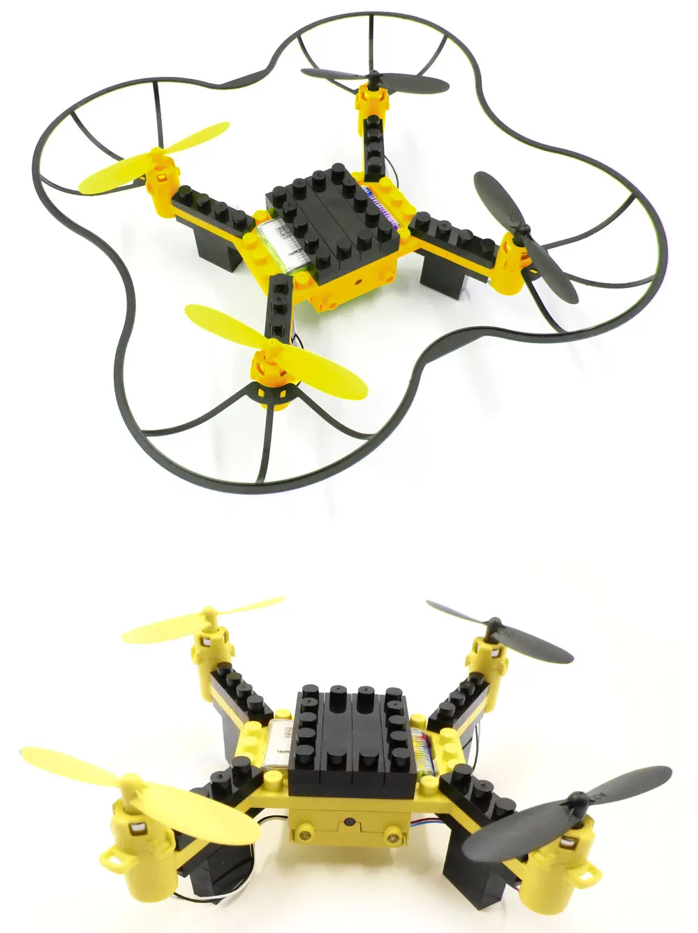 Flytec T11 DIY строительный блок Дрон вертолеты 2,4G 4CH мини дроны 3D DIY Кирпичи креативный Квадрокоптер DIY обучающая игрушка