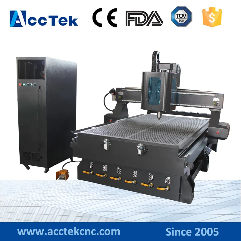 cheap Cheap 1325 CNC router ATC machine cnc cutting machine for kitchen cabinets woods cnc router aluminium servo mach3