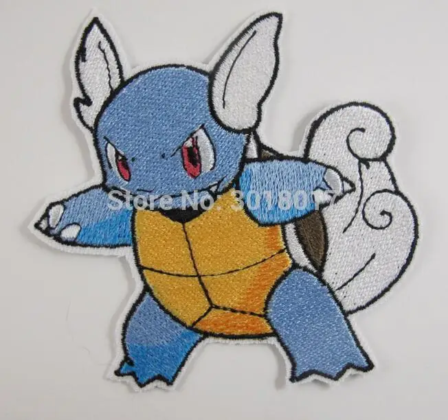 

3" Wartortle Pokemon Go patch Comics tv movie Embroidered Emblem applique iron on patch halloween cosplay costume