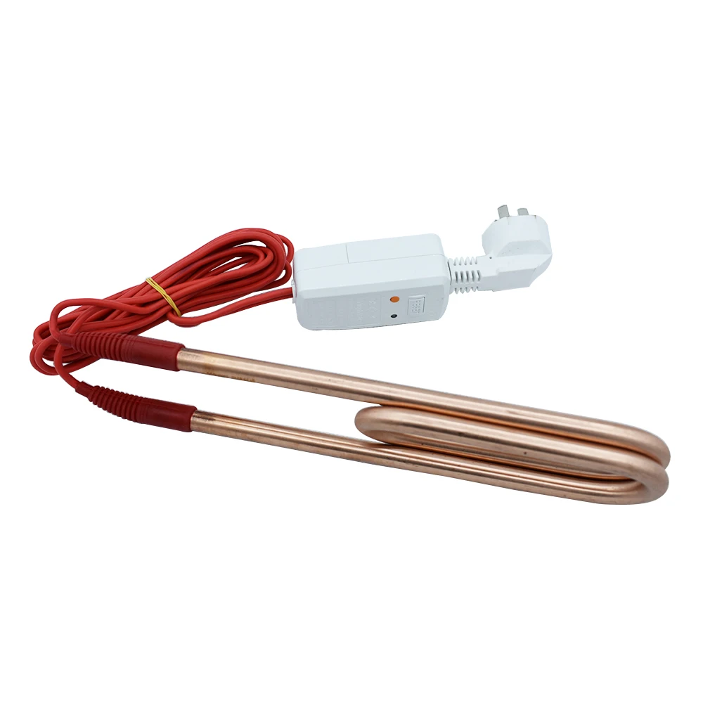 Double-U Water Heating Element 300cm 2.5KW/3KW Red Copper Hight-Power Submersible Heater For Bucket or Pool