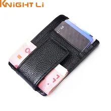 Новинка, фирменный дизайн, высокое качество, натуральная кожа, с зажимом для денег модные Для мужчин кошельки с монет Кошельки N416
