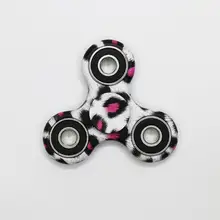 50pcs/lot Fidget Hand Spinner Finger Spinner Toy Focus Tri Spinner Fingertip Gyro Coloured Drawing Pattern Torq Toy EDC Gifts