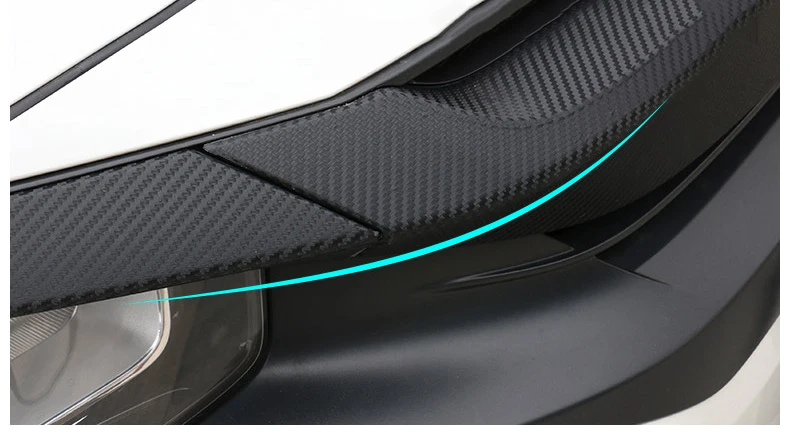 Решетки наклейки для Honda Civic 10th углеродного волокна текстуры гриль+ капот украшения для шляпки автомобиля Стайлинг Аксессуары 9 шт