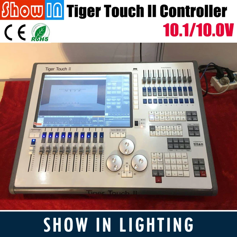 

2018 Tiger Touch 11.0/10.1 System Controller Lighting DMX Console 6144 Channels Dimmer Pack Screen With Flightcase Free Shipping