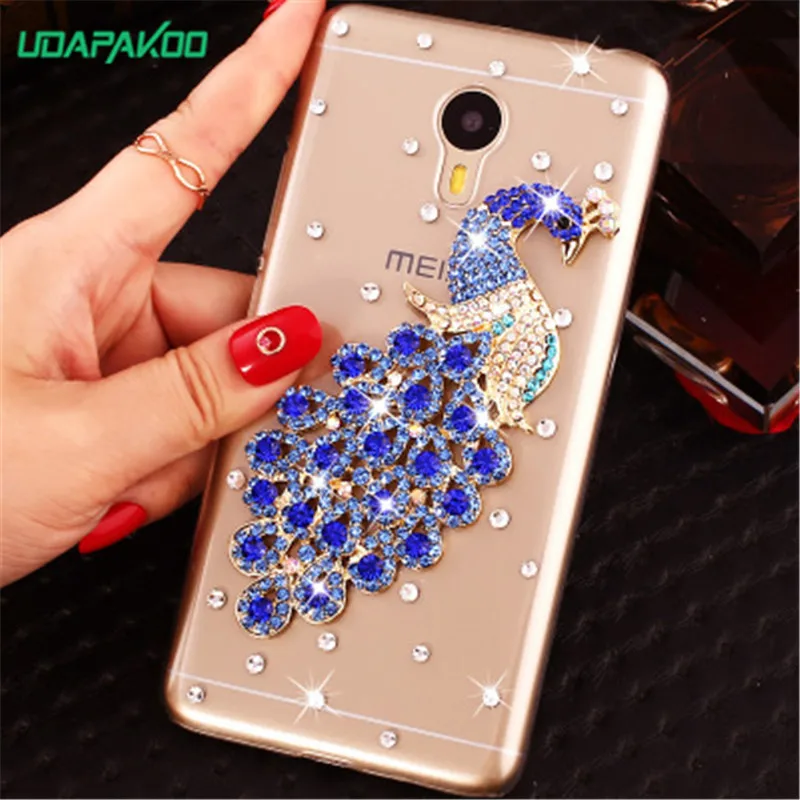 Роскошный чехол для телефона с кристаллами и бриллиантами Meizu 15 LITE 16 Pro 5 6 7 Plus M6 M5 M3