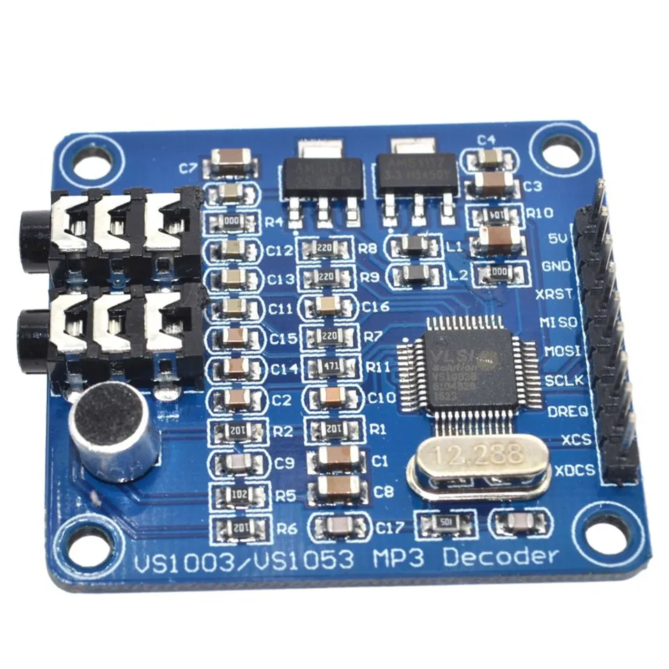 YKSO MP3 Module Decoder Board VS1003B MP3 Players Accessories Containing STM32 Microphones Microcontroller Development Board  (6)
