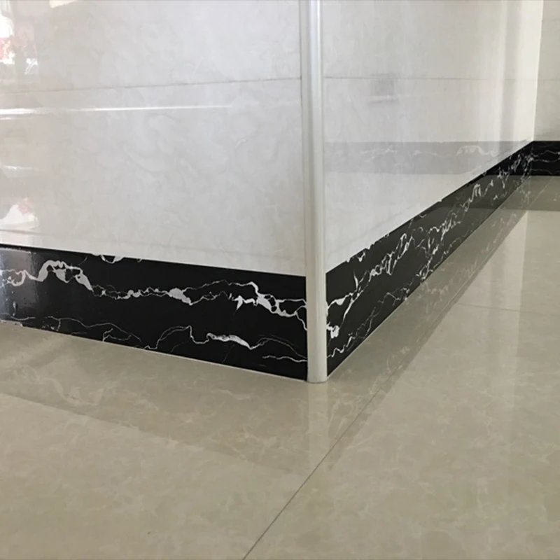 10x500cm/Roll PVC Self-adhesive Living Room Kitchen Skirting Line Wall Stickers Waterproof Bathroom Stickers Corner Line 10x500cm/Roll PVC Self-adhesive Living Room Kitchen Skirting Line Wall Stickers Waterproof Bathroom Stickers Corner Line