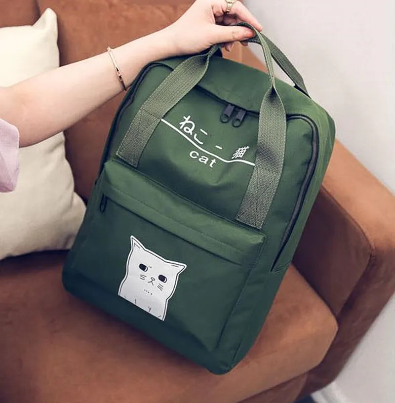 Backpack 2016 New Women Bag Lovely Canvas Shoulder Bag Female Students Backpacks Schoolbags Travel Tote Bag