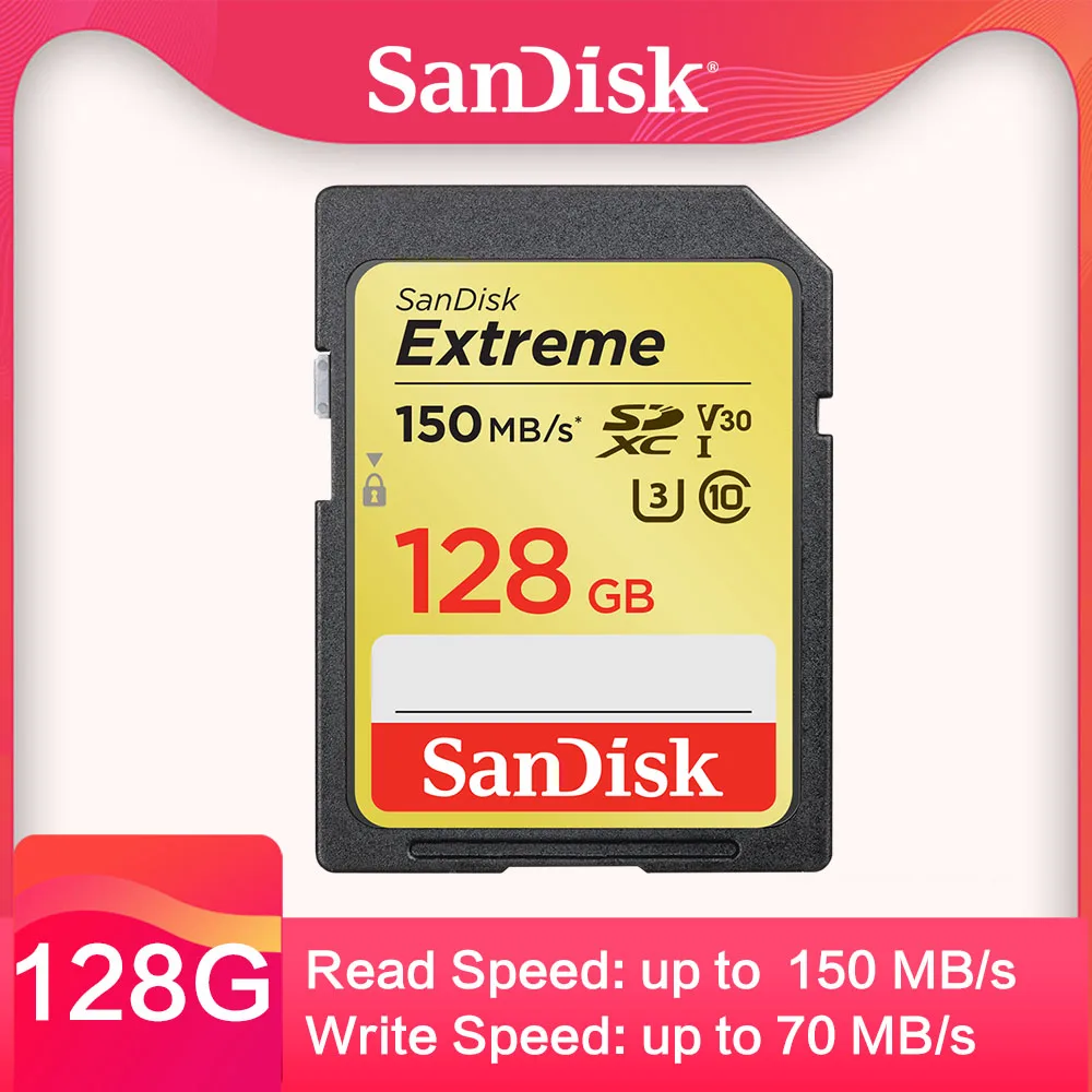 SanDisk Extreme fastest Class10 sd card 32gb carte sd 64GB scheda sd 16gb memory card 128GB for