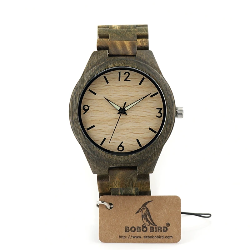 BOBO BIRD Men Green Sandal Wooden Watch Top Luxury Quartz Watch With Japanese Miyota 2035 Movement in Gift Box BOBO BIRD Men Green Sandal Wooden Watch Top Luxury Quartz Watch With Japanese Miyota 2035 Movement in Gift Box