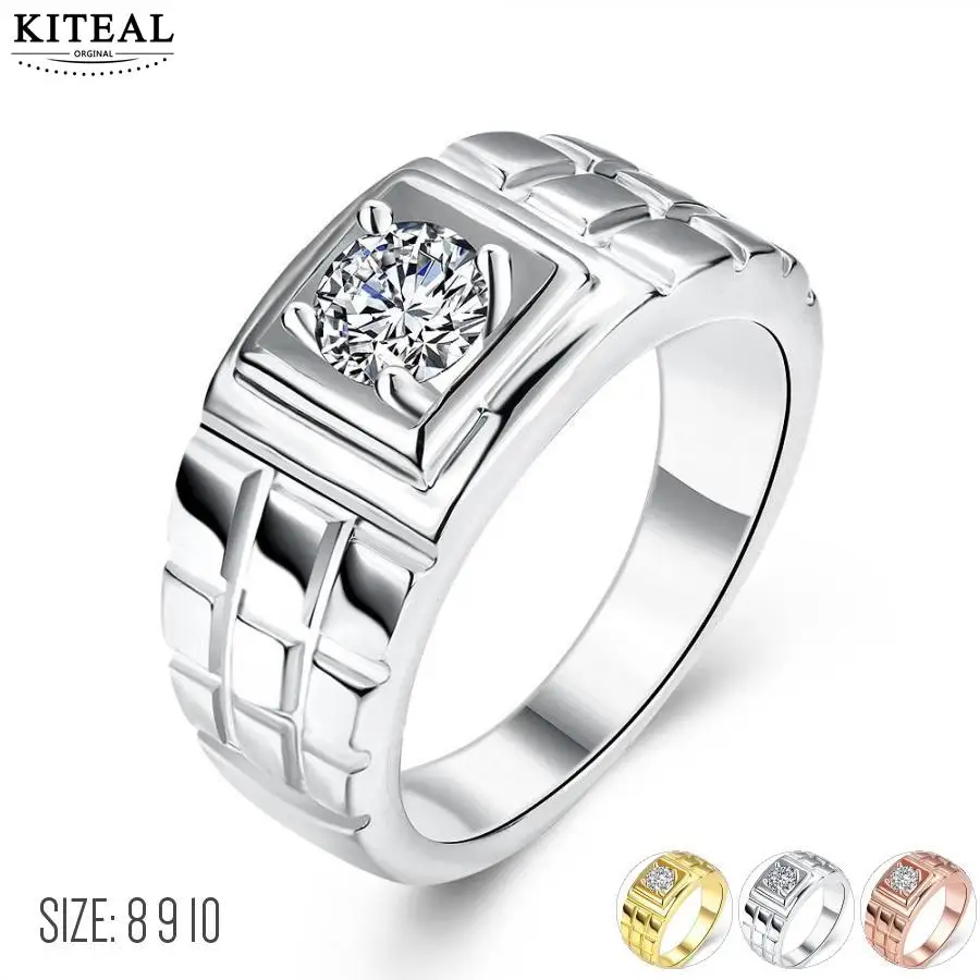 

online shopping india Accessories para mulher rings Square zircon ring for men size 8 9 10 opal collier plastron