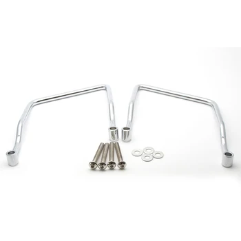 

17cm Chrome For Honda Rebel CMX 250 CMX250 Motorcycle Steel Saddle bag Support Bars Luggage Bags Mounts Bracket