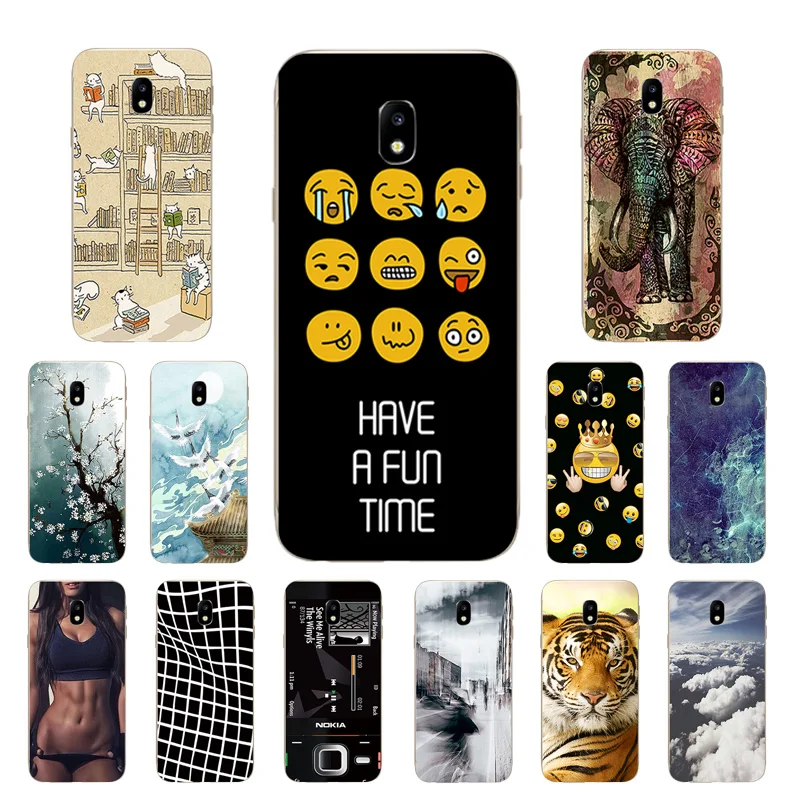Phone Cover for Samsung Galaxy J3 2017 J330F Pro 2017(EU Version) Case Expression Printing Soft TPU Silicone Back |