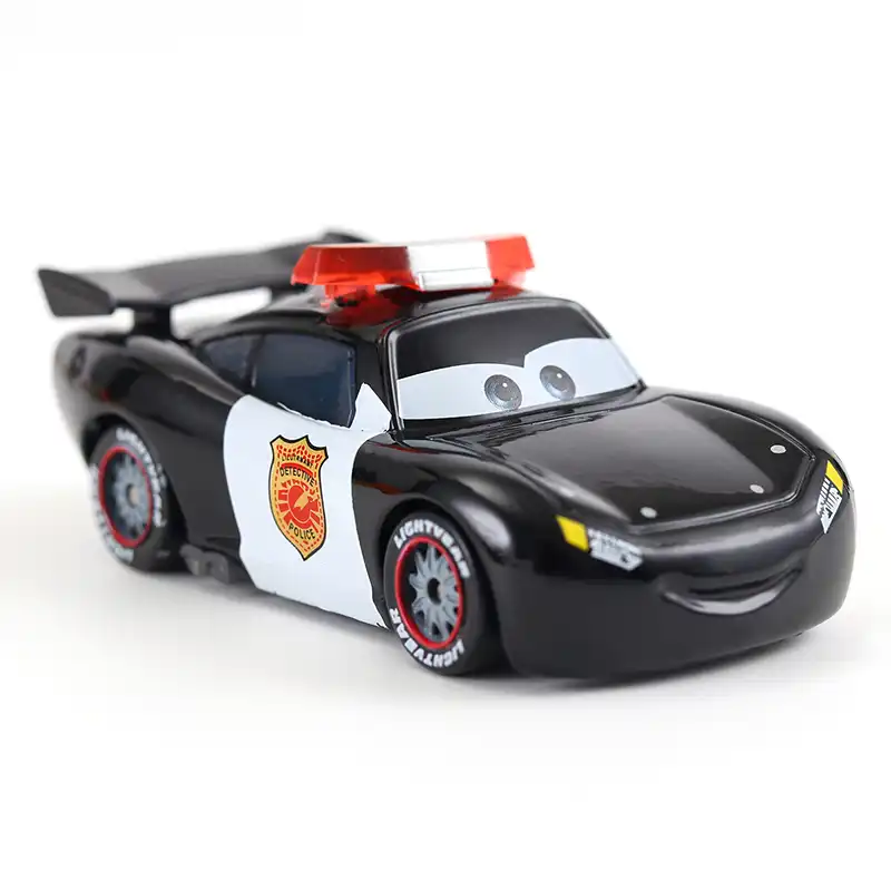 Disney Pixar Cars 2 /& 3 Police Lightning McQueen 1:55 Toy Car Model Diecast