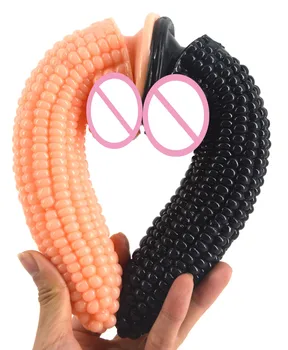 FAAK Big dildo suction cup fake penis corn dick sex toys for women particle surface vagina stimulate beads anal dildo sex shop 6