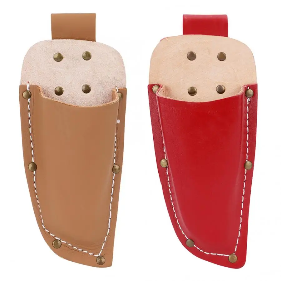 

1Pc Gardening Pruning Pouch Cowhide Pliers Shears Scissors Cover Tool Bag Cowhide Leather Garden Knife Scissors Cover