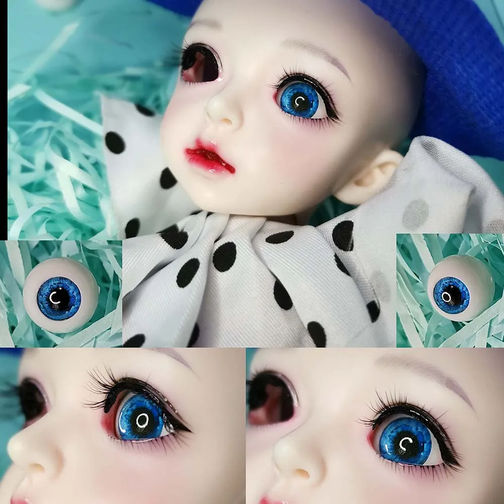 Кукла с глазами BJD 1 пара 10 мм 12 14 16 18 22 фэнтези Звездный синий 1/3 1/4 1/6 SD аксессуары