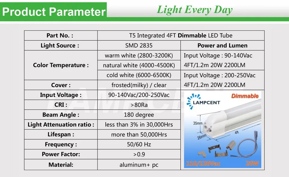 1S-T5I-Dimmable
