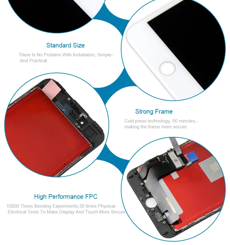 Fftrends 20 шт./лот Pantalla высокое качество AAA+++ ЖК-дисплей и сенсорный экран дигитайзер полная сборка для Apple iPhone 7 Plus бесплатно DHL